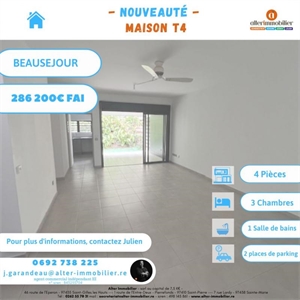 maison à la vente -   97438  SAINTE MARIE, surface 86 m2 vente maison - UBI443580902